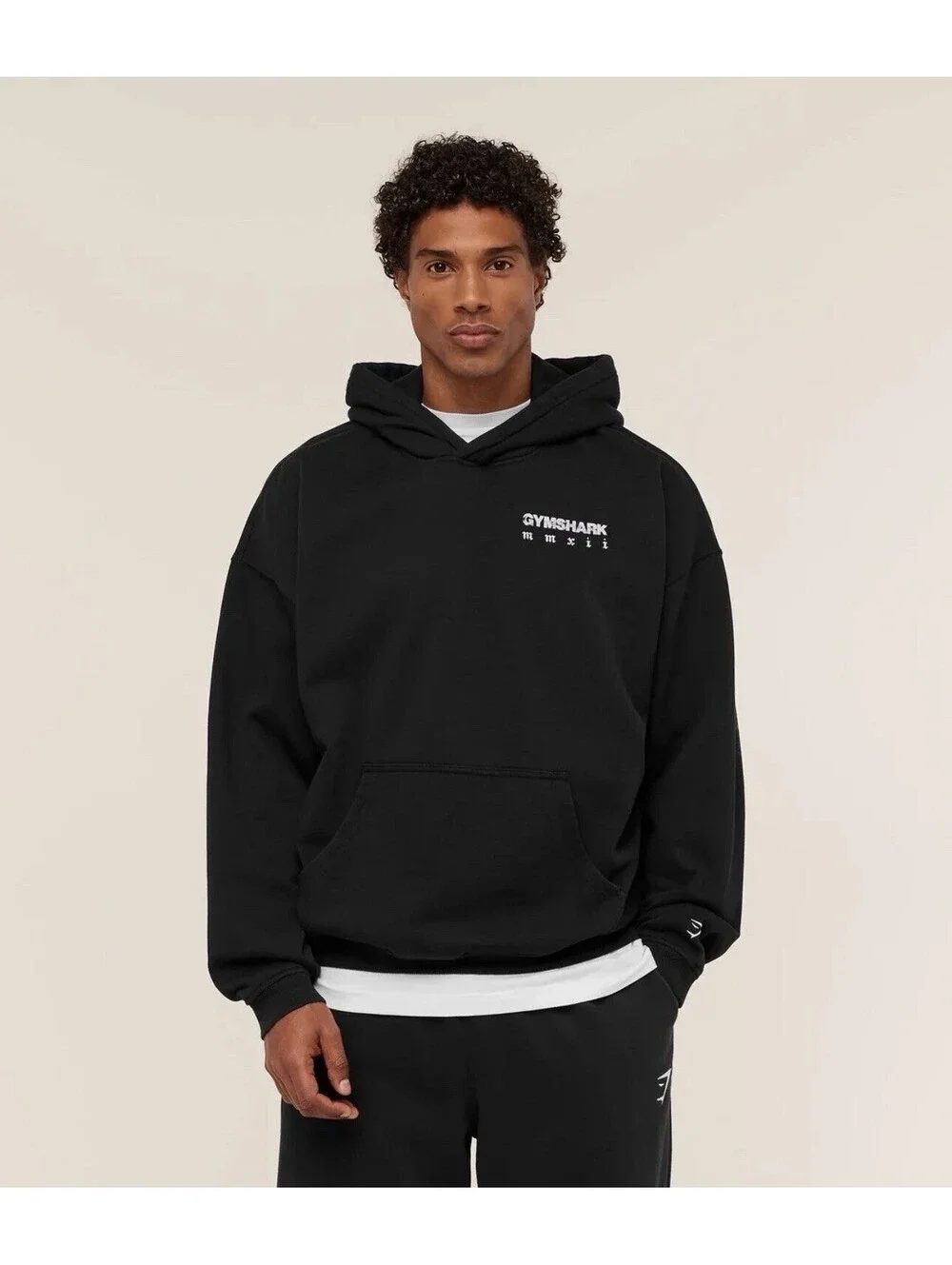 NWOT Gymshark Numerals Hoodie - Black SMALL Brand New